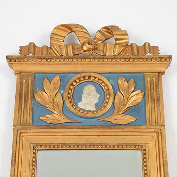 A Gustavian mirror, Georg Lindberg, Stockholm, 1799.