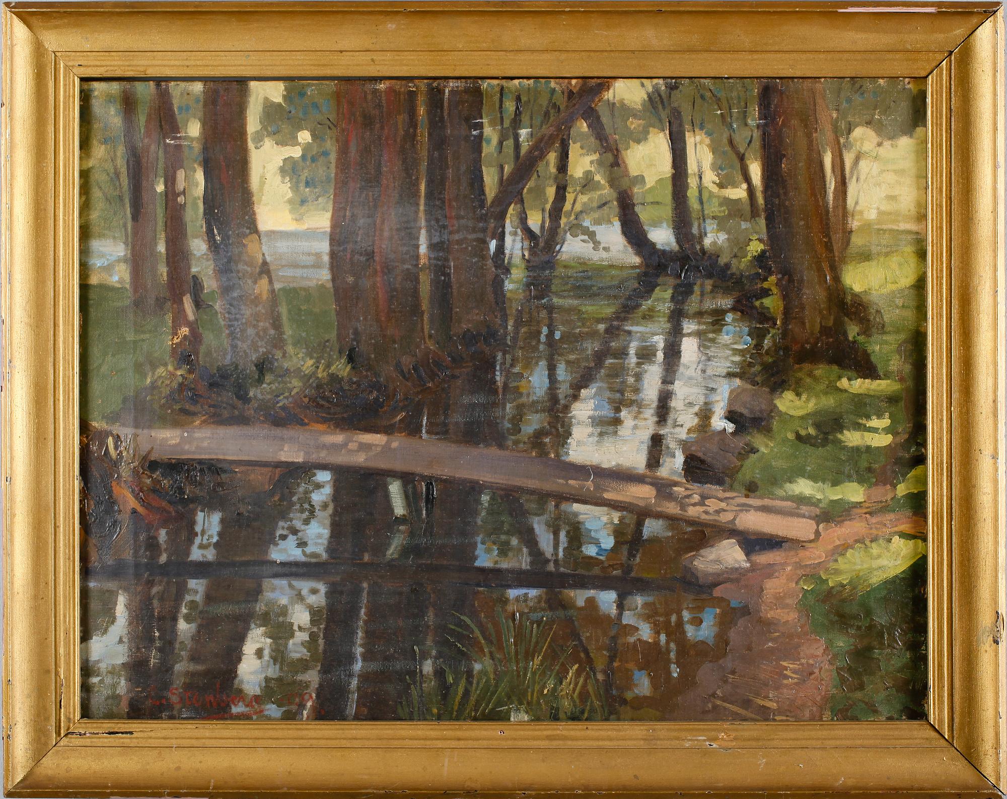 CARL STENBERG, olja på duk, signerad.