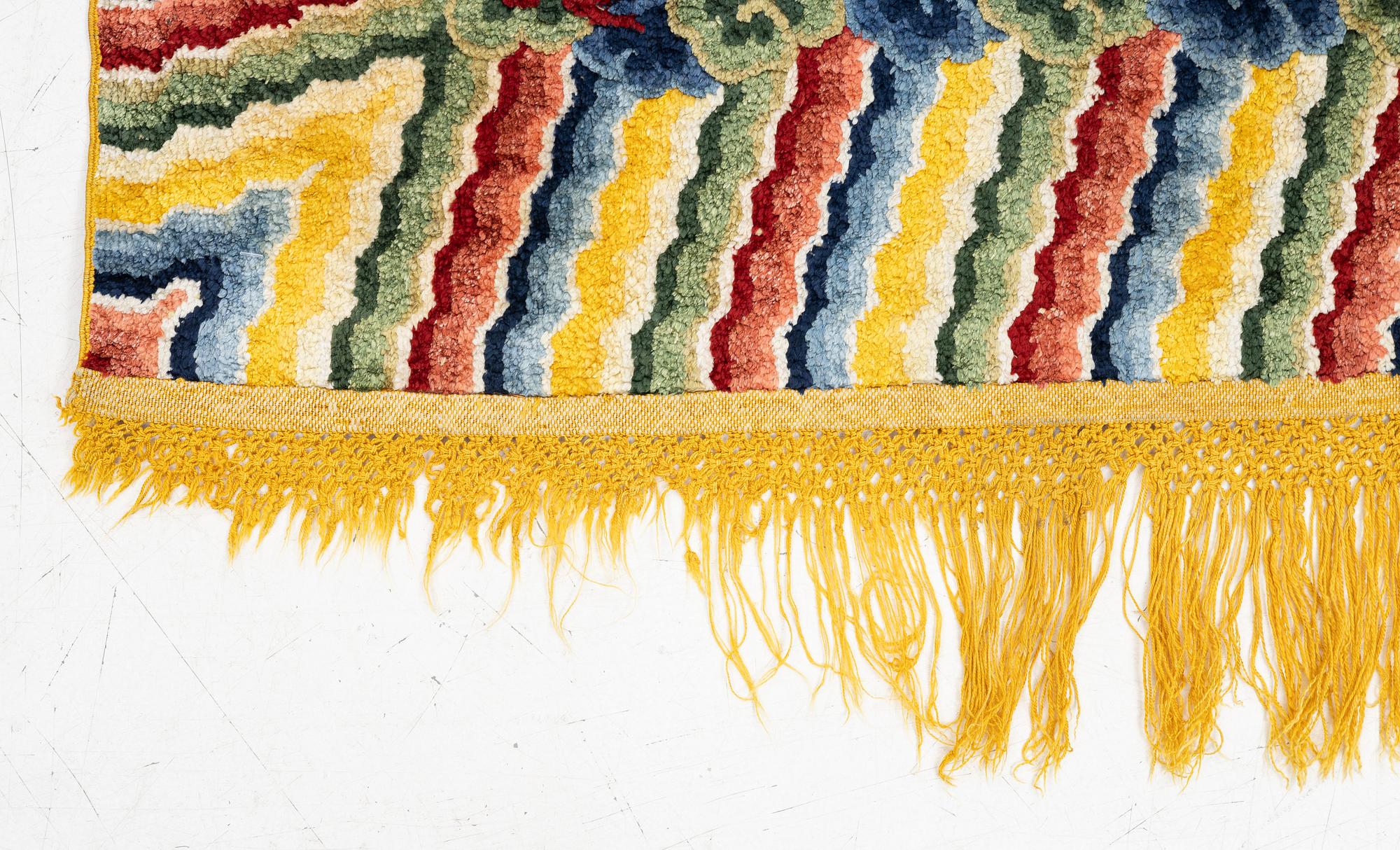 Matta semiantik silke Kina, ca 185 x 122 cm.