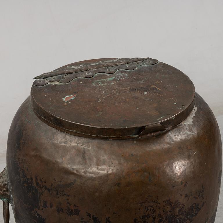 Vattentunna, koppar, 1800-tal.