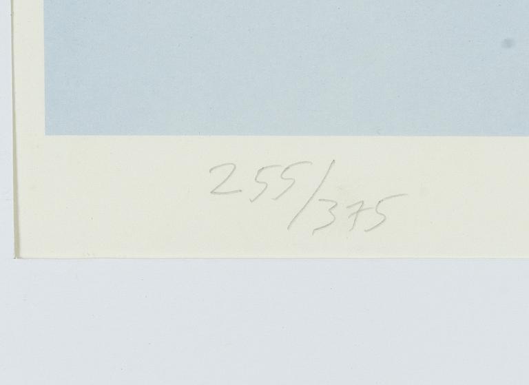 Yrjö Edelmann, färglitografi, 2001 signerad 255/275.