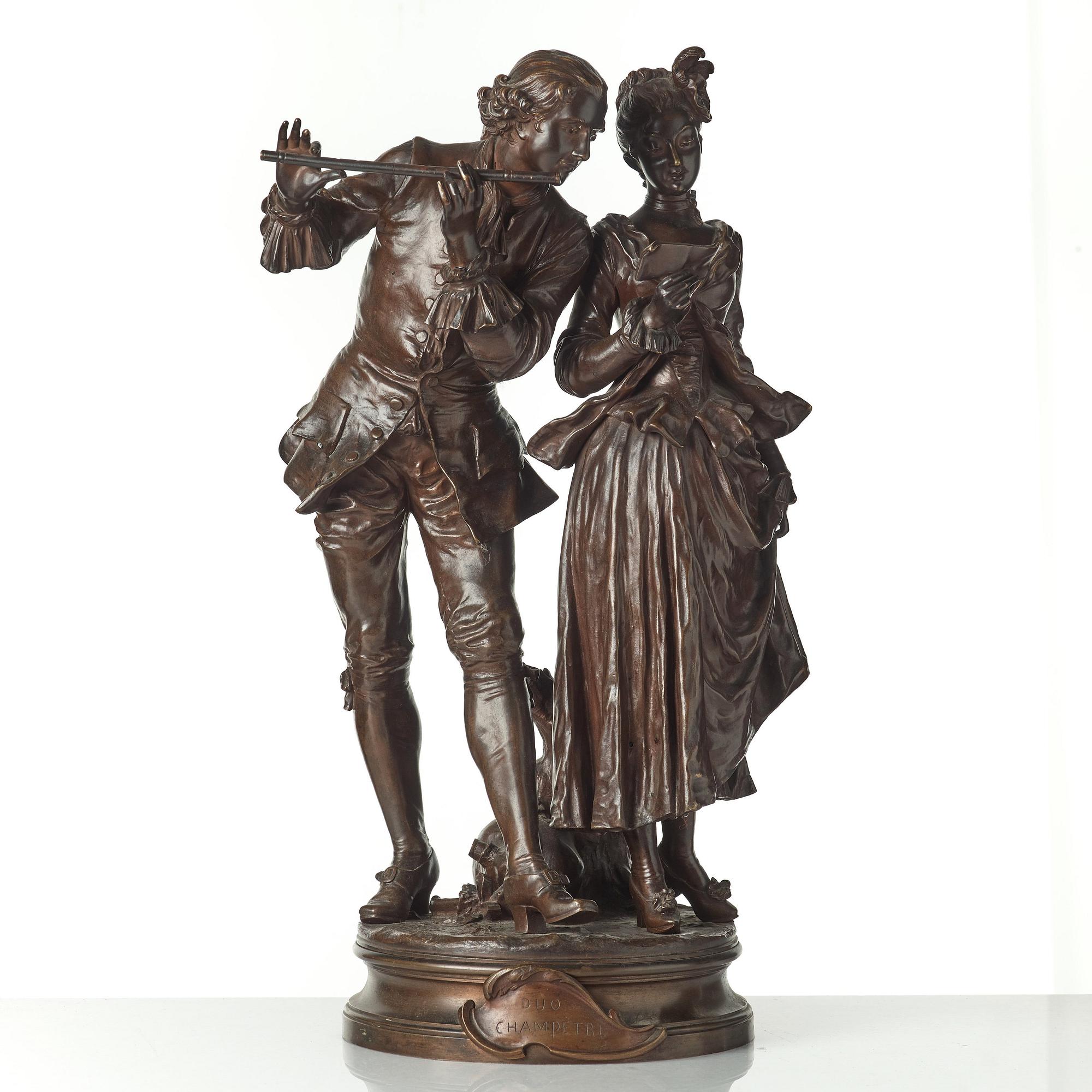 ADRIEN ÉTIENNE GAUDEZ, efter, skulptur, brons, signerad i godset.