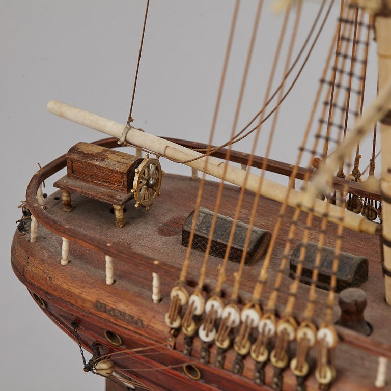 A late 1800's model ship.