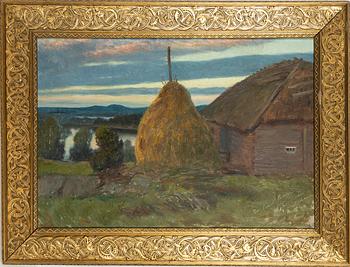 Gustaf Ankarcrona, Fäbovall by Lake Siljan.