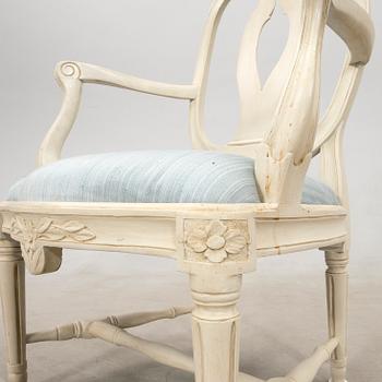 Armchair, Gustavian, Stockholm work, circa 1800.