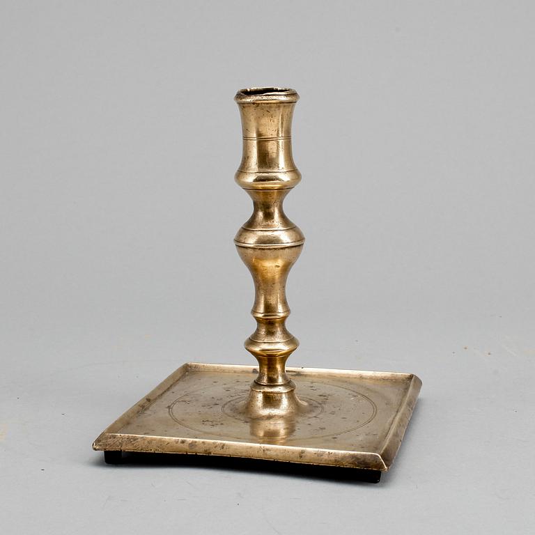 LJUSSTAKE, mässing, barock, 1500/1600-tal.