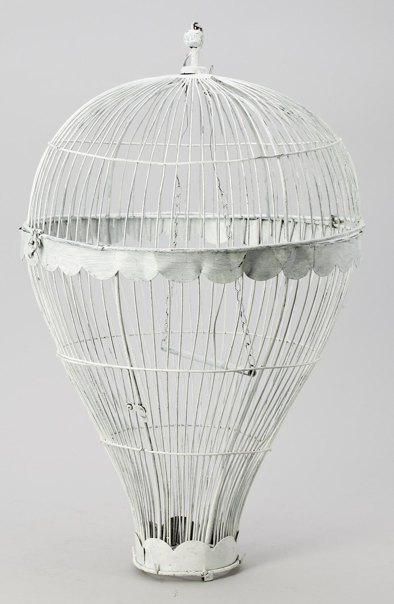 FÅGELBUR, metall, 1900-tal.