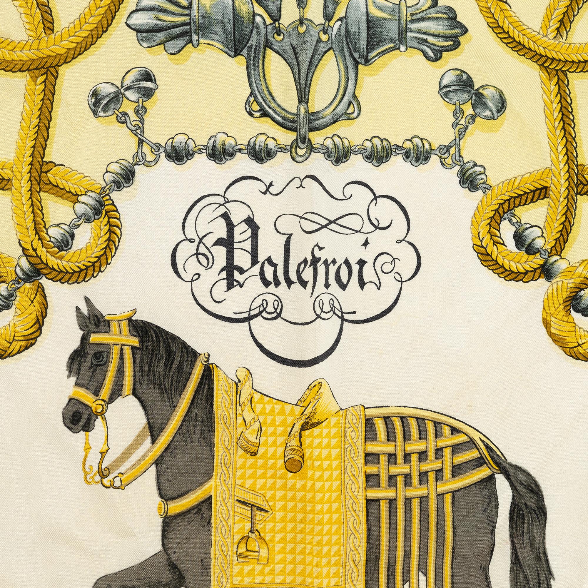 Hermès, a 'Palefroi' silk scarf.