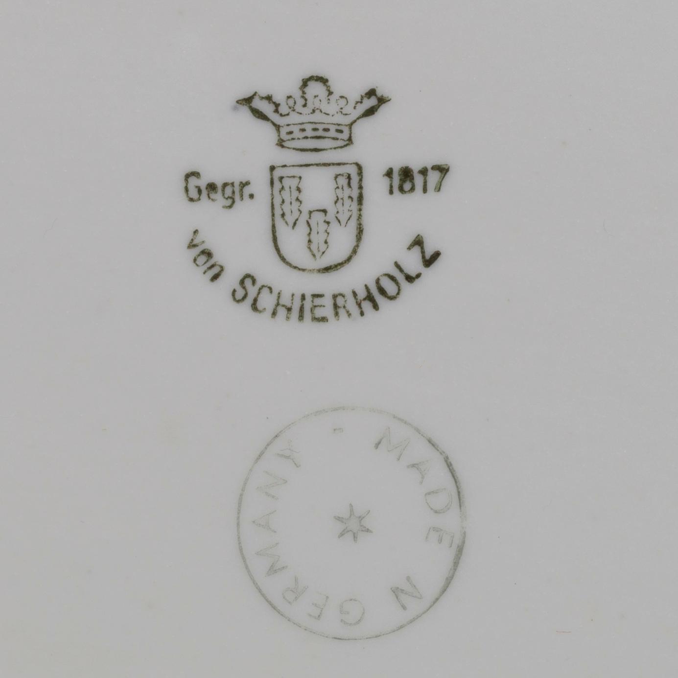SKÅL, porslin, Schierholz , Tyskland 1900-talets mitt.