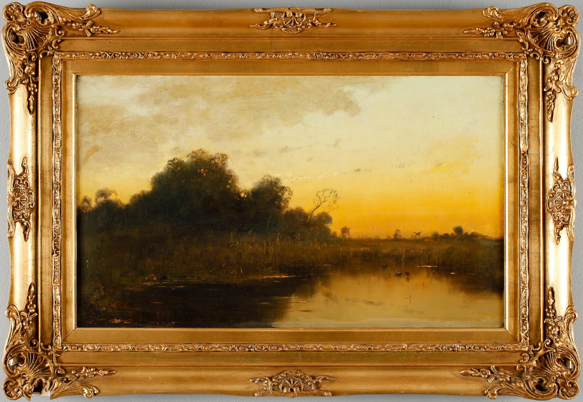 OTTO FEDDER, olja på duk, signerad och daterad 1900.