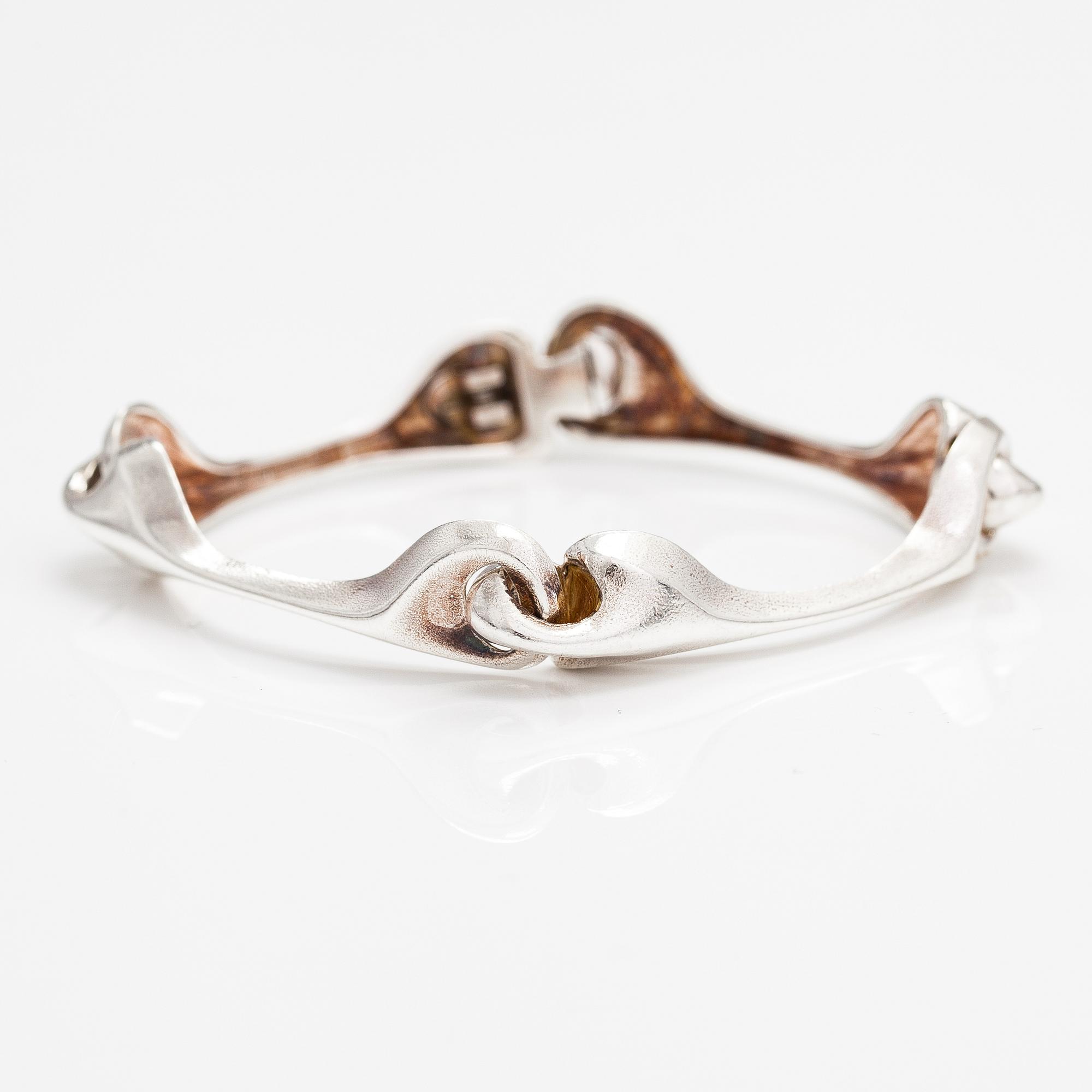 Björn Weckström, Armband "Armilla", sterlingsilver. Lapponia 1977.