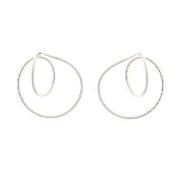 GEORG JENSEN, A PAIR OF EARRINGS, "Alliance", silver.