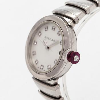Bulgari, Lucea, armbandsur, 33 mm, stål, automatisk, 2017.
