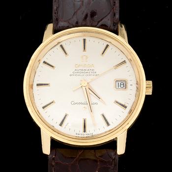ARMBANDSUR. 18 k.Omega, Automatic, Chronometer, Officially Certified, Constellation.
