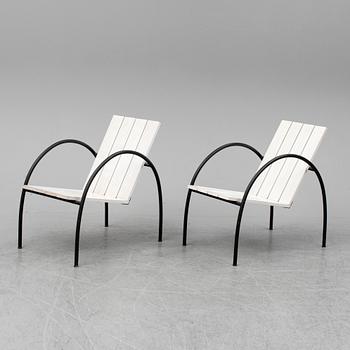 A SET OF TWO JONAS BOHLIN "LIV" ARMCHAIRS, Jonas Bohlin Design Stockholm. The model designed in 1997.