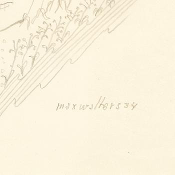 MAX WALTER SVANBERG, drawing signed and dated.
