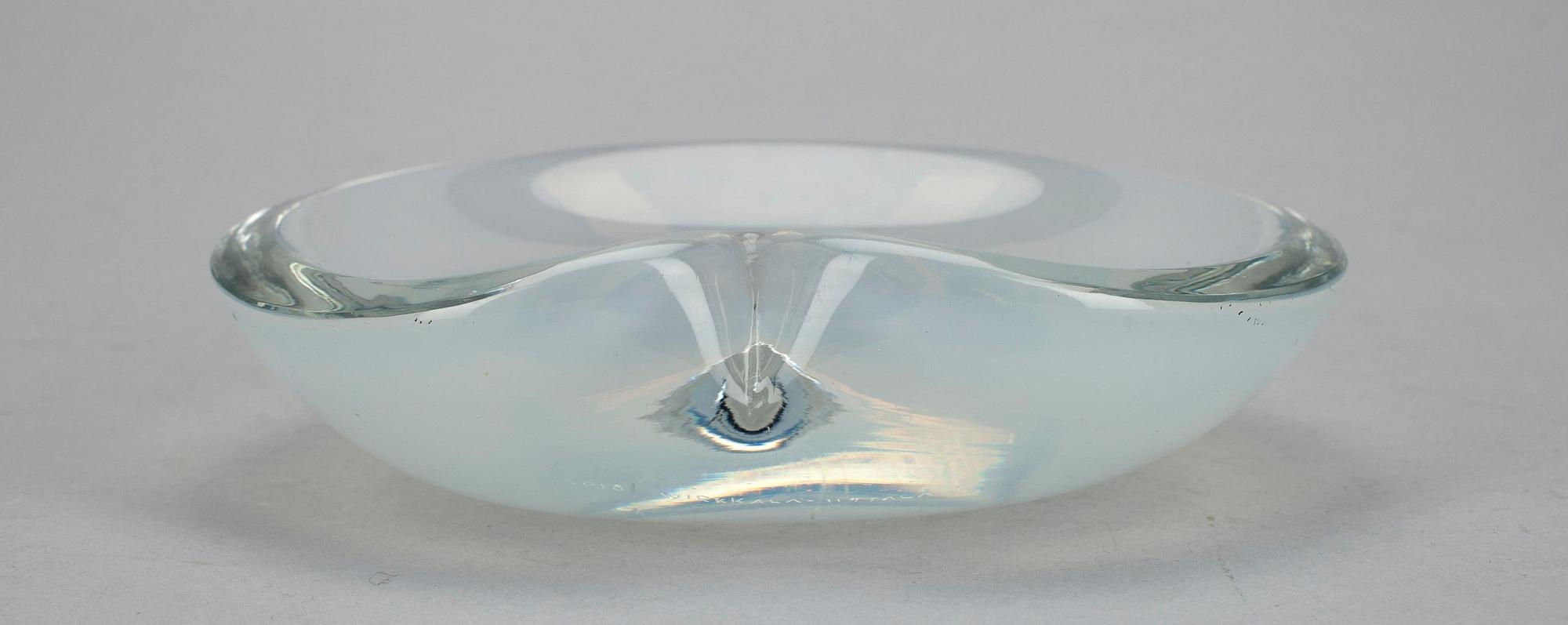 MALJA, lasia, sign. Tapio Wirkkala Iittala, 1900-luvun keskivaihe.