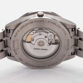 Georg Jensen, Vice, design Barth Nussbaumer, armbandsur, 40 mm.