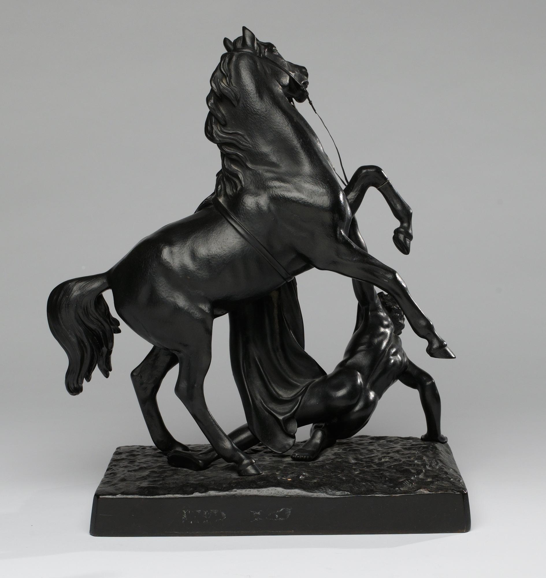 Petr Klodt Efter, Stegrande häst och mansfigur.