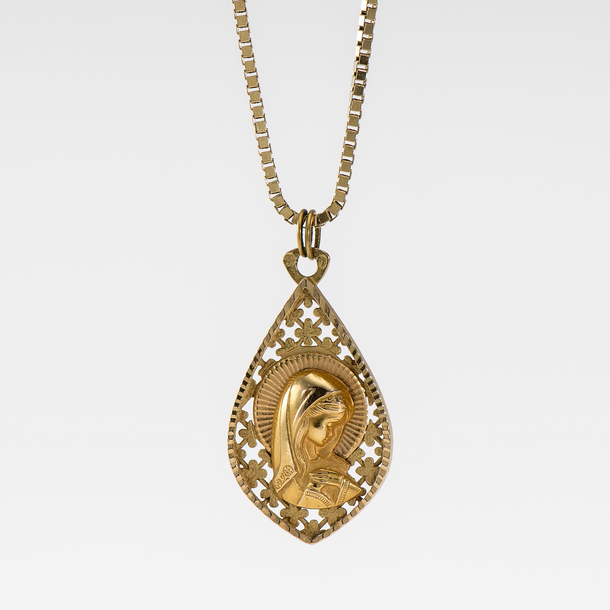 HALSSMYCKE, 14K guld. Vikt ca 11,8 g.