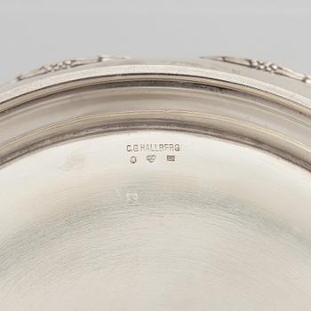 A Swedish Silver Bowl, mark of C.G. Hallberg, Stockholm circa 1920.