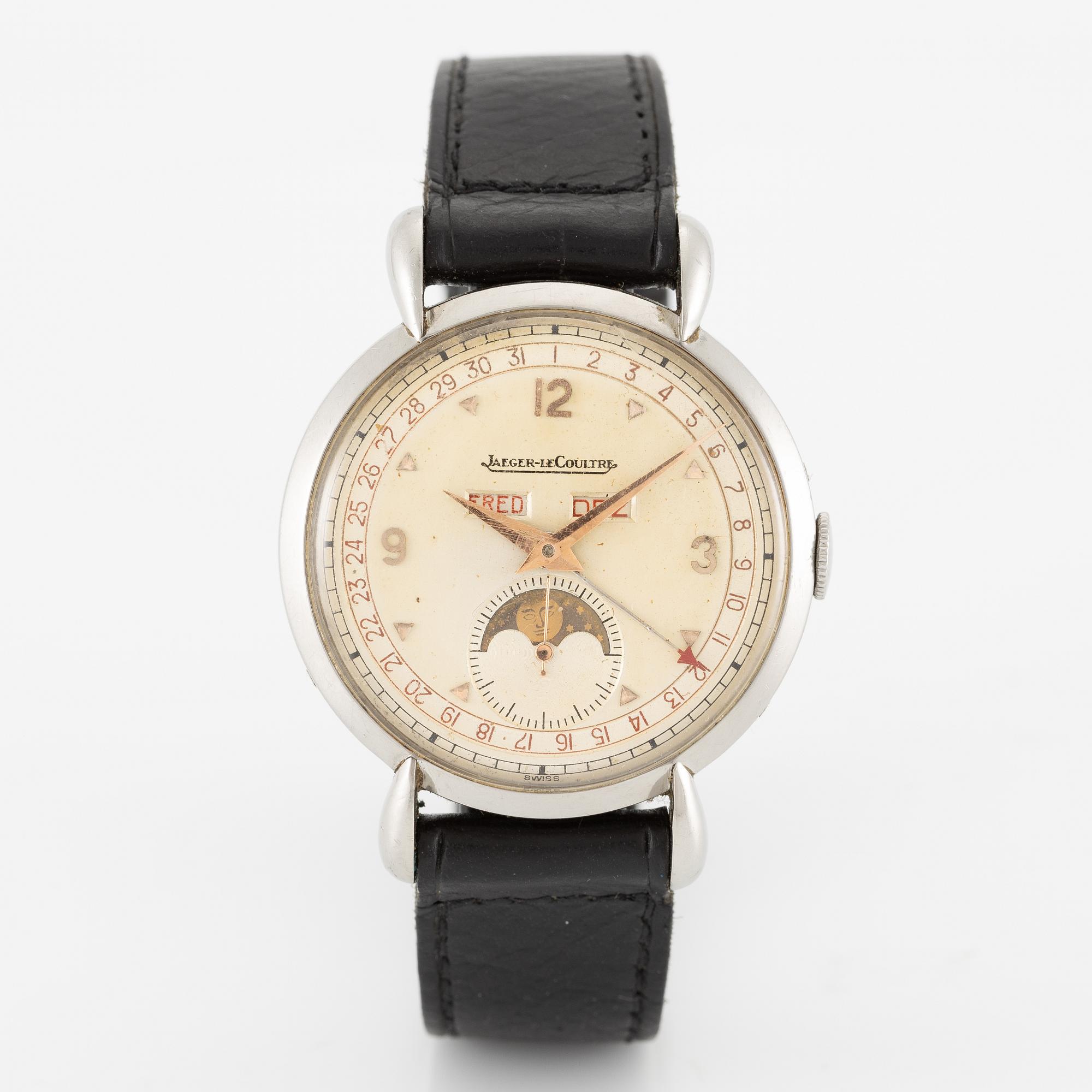 Jaeger-LeCoultre, "Triple Swedish Calendar Moonphase", armbandsur, 35 mm.