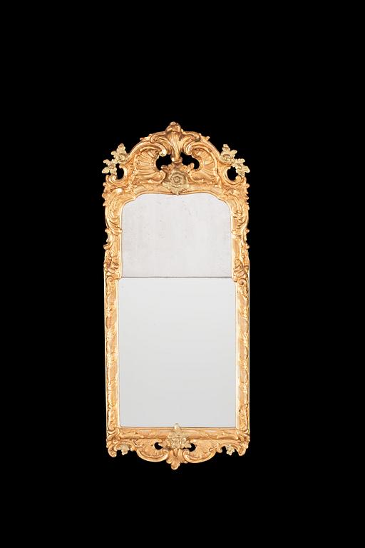 A Swedish Rococo 18th century mirror.