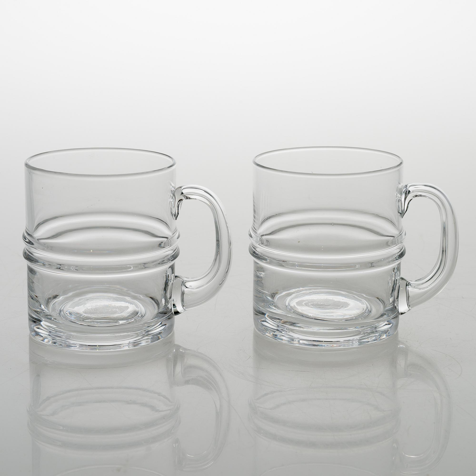 TIMO SARPANEVA, set of 12 '' 2054 'Ripple' tankards for Iittala.