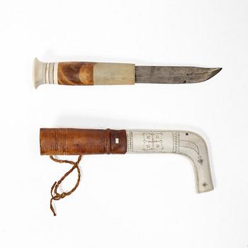 Johan Fankki, a half-horn knife, Billfjärd.