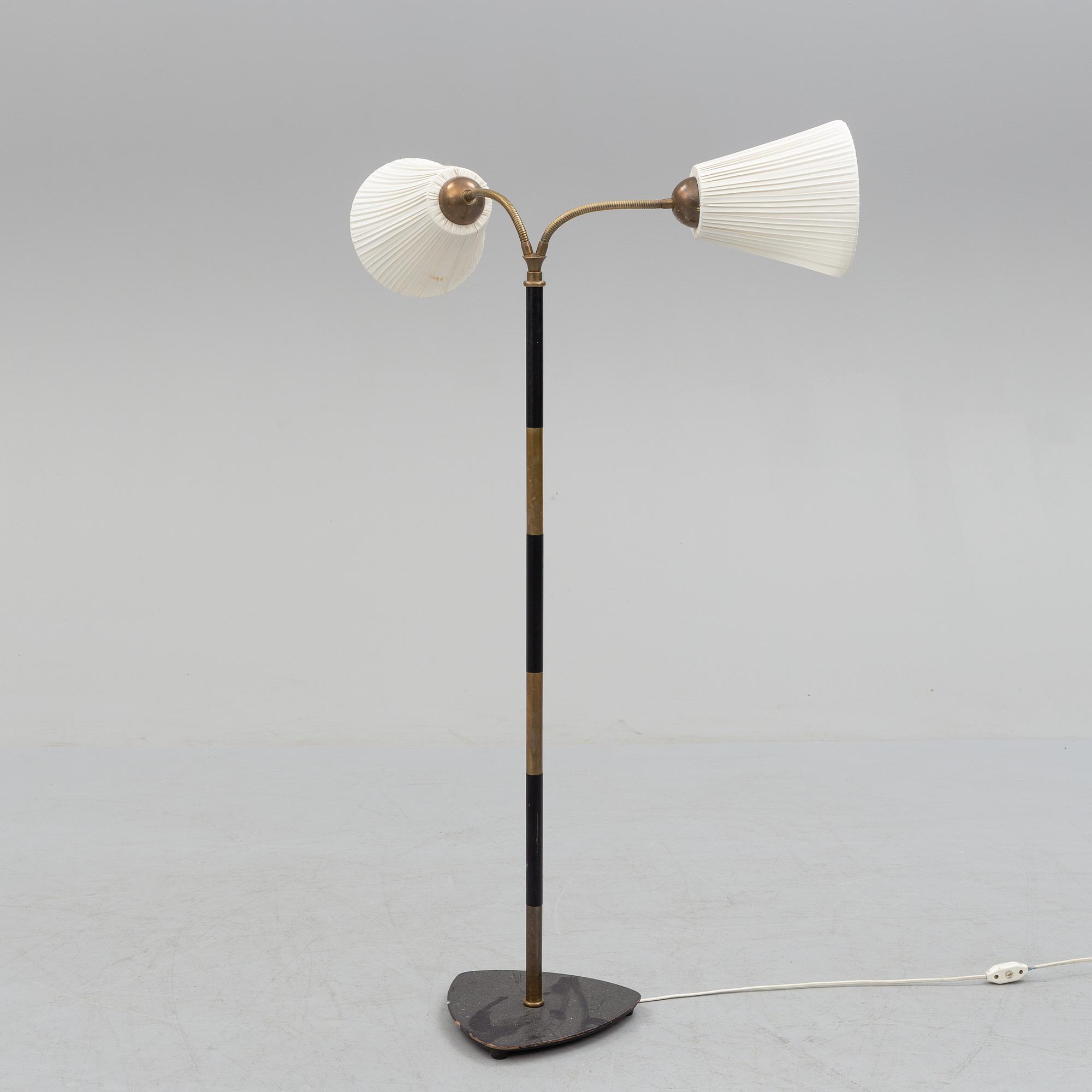 a mid 20th century floor lamp.