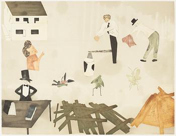 Jockum Nordström, akvatint och mjukgrundsetsning, 2008, signerad 5/50.