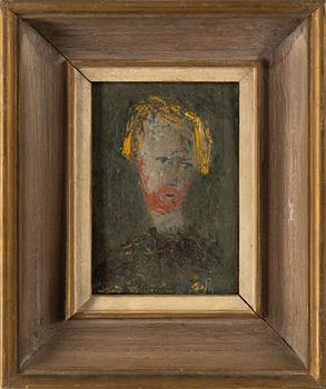 Christer Strömholm, oil on panel, signed and dated -46.