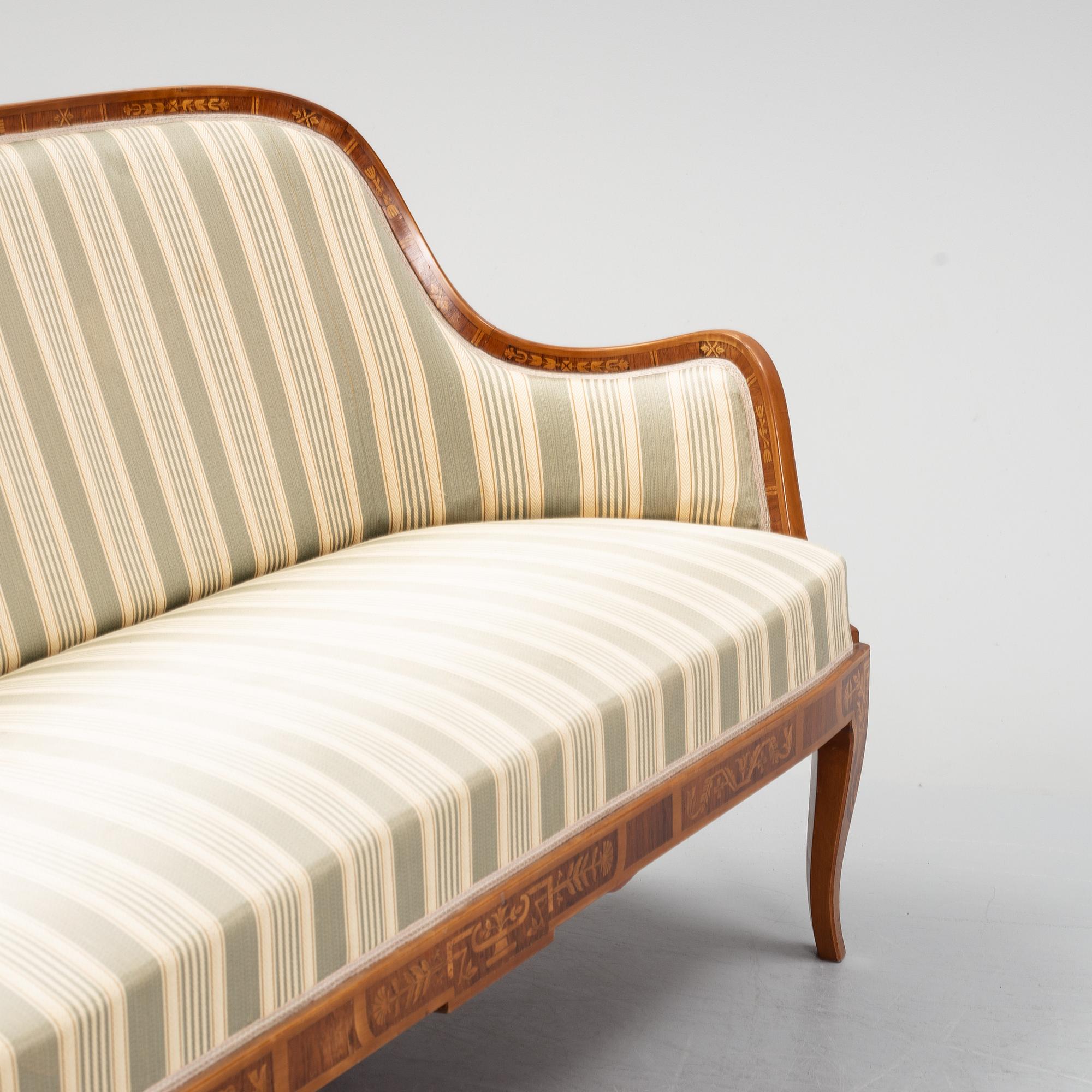 Carl Malmsten, soffa, Swedish Grace, specialbeställd och utförd 1929.