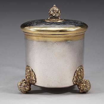 A Swedish 17th century parcel-gilt tankard, marks of Anders Larsson Brun (Norrköping -1659-1672-).