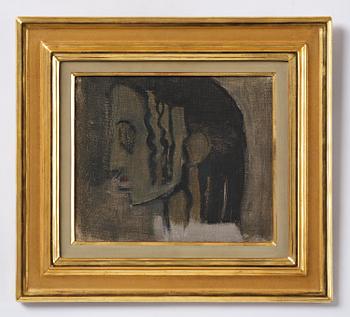 Helene Schjerfbeck, "Flickprofil, lockar" ("Girl in profile, curls").