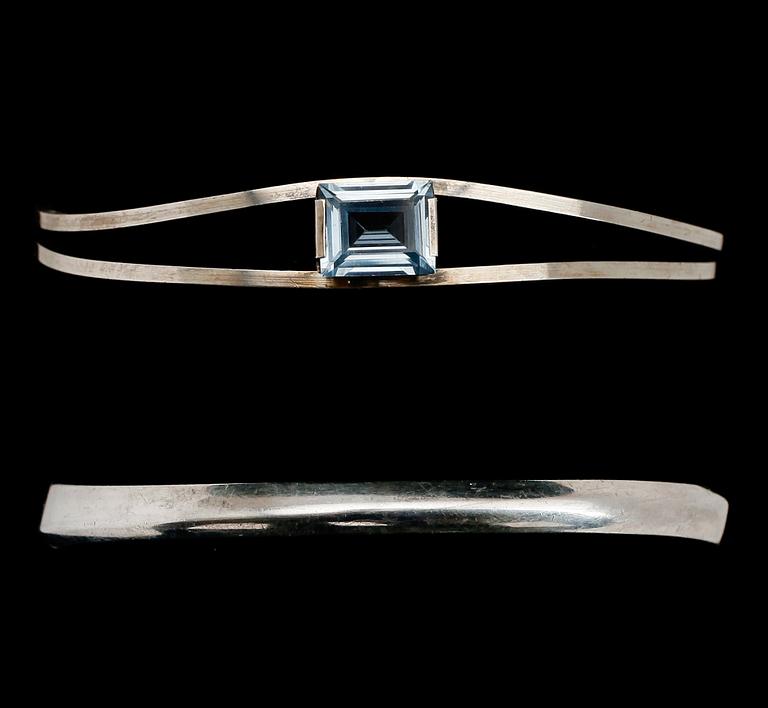ARMBAND, 2 st, silver, bla David Andersen, Norge.