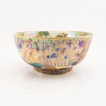 Daisy Makeig-Jones, skål "Fairyland lustre", "z4968", Wedgwood, England 1920-30-tal.