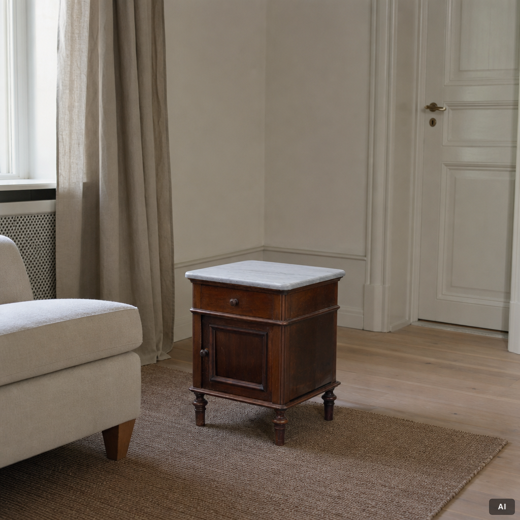 A pair bedside tables, early 20th Century.