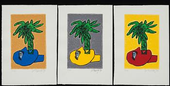 BEVERLOO CORNEILLE, mapp med tre färgserigrafier, signerade -91 och numrerade 7/160.