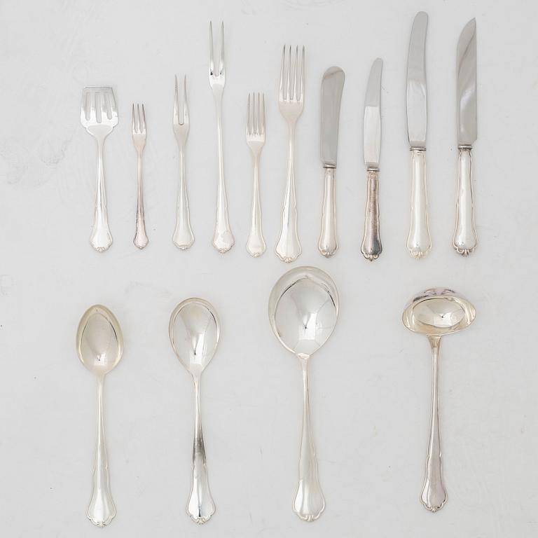 A swedish silver cutlery, 'Viktoria', CG Hallberg, Stockholm.