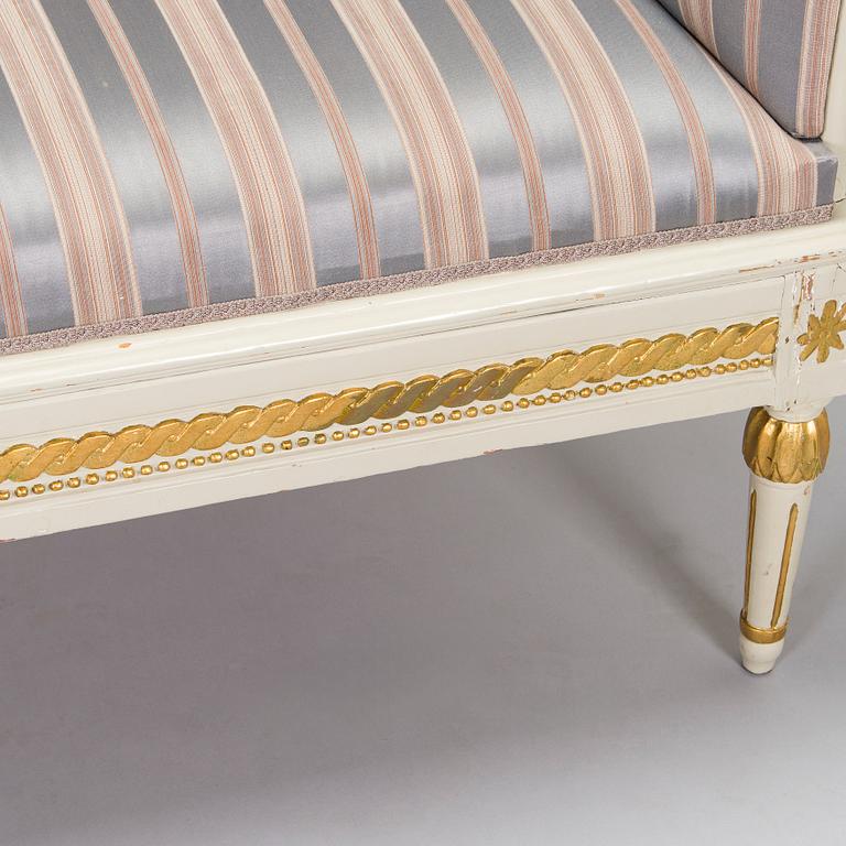 Trågsoffa, sengustaviansk, 1800-talets början.