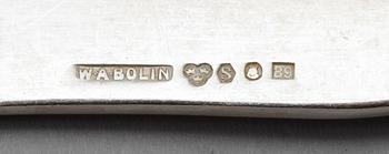 BESTICK, 78 delar, silver, WA Bolin, Stockholm 1950-tal. Vikt med stålblad ca 4269 gram.