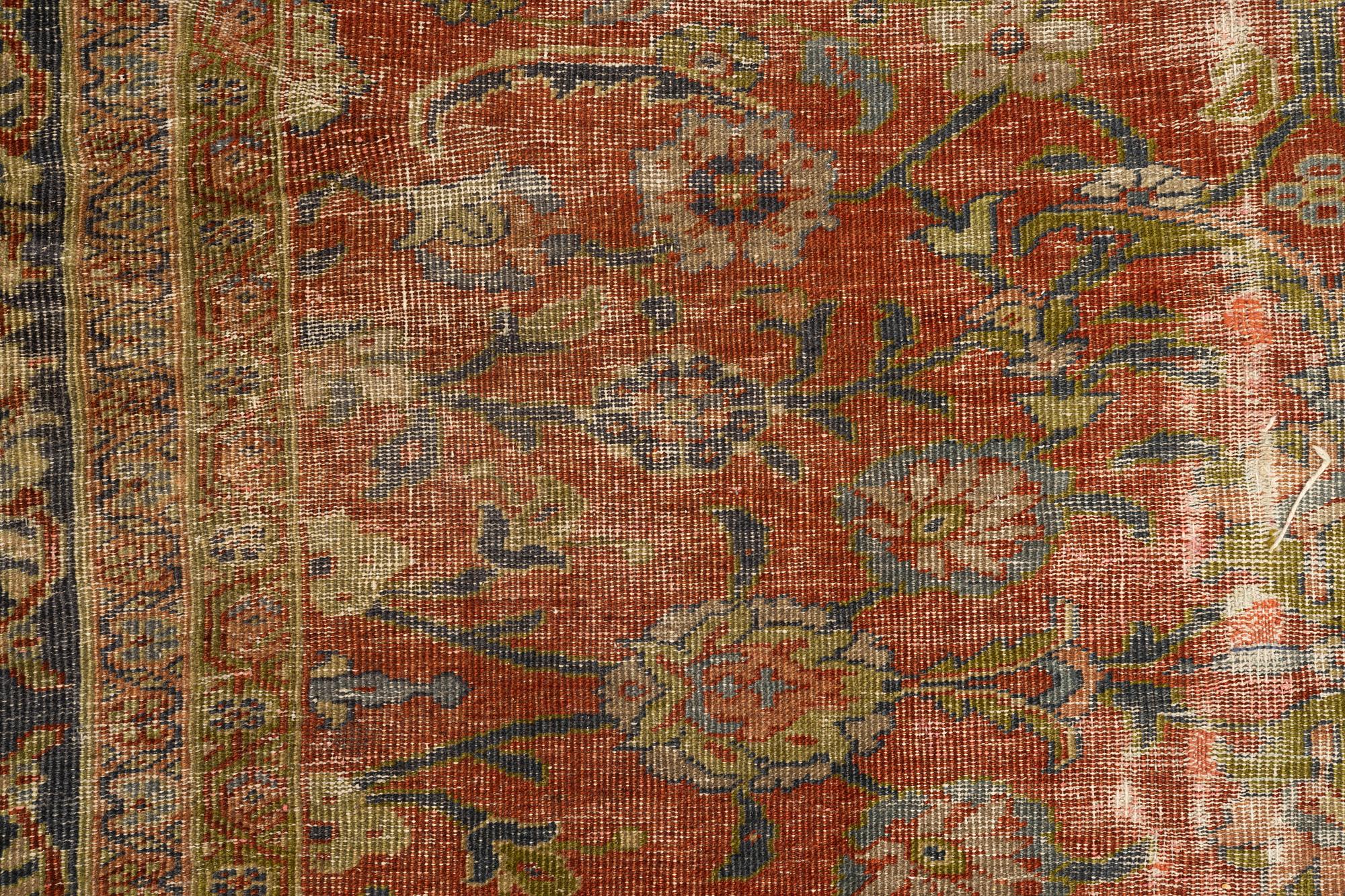 Matta, antik, Ziegler Mahal, ca 446 x 418 cm.