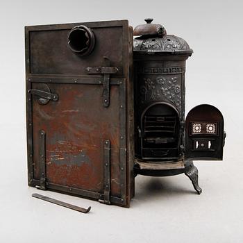 KAMIN, gjutjärn, Husqvarna, 1900-talets första hälft.