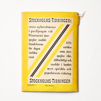 Stockholm Exhibition 1930, catalogue and brochures, three pieces, provenance Gunnar Asplund.