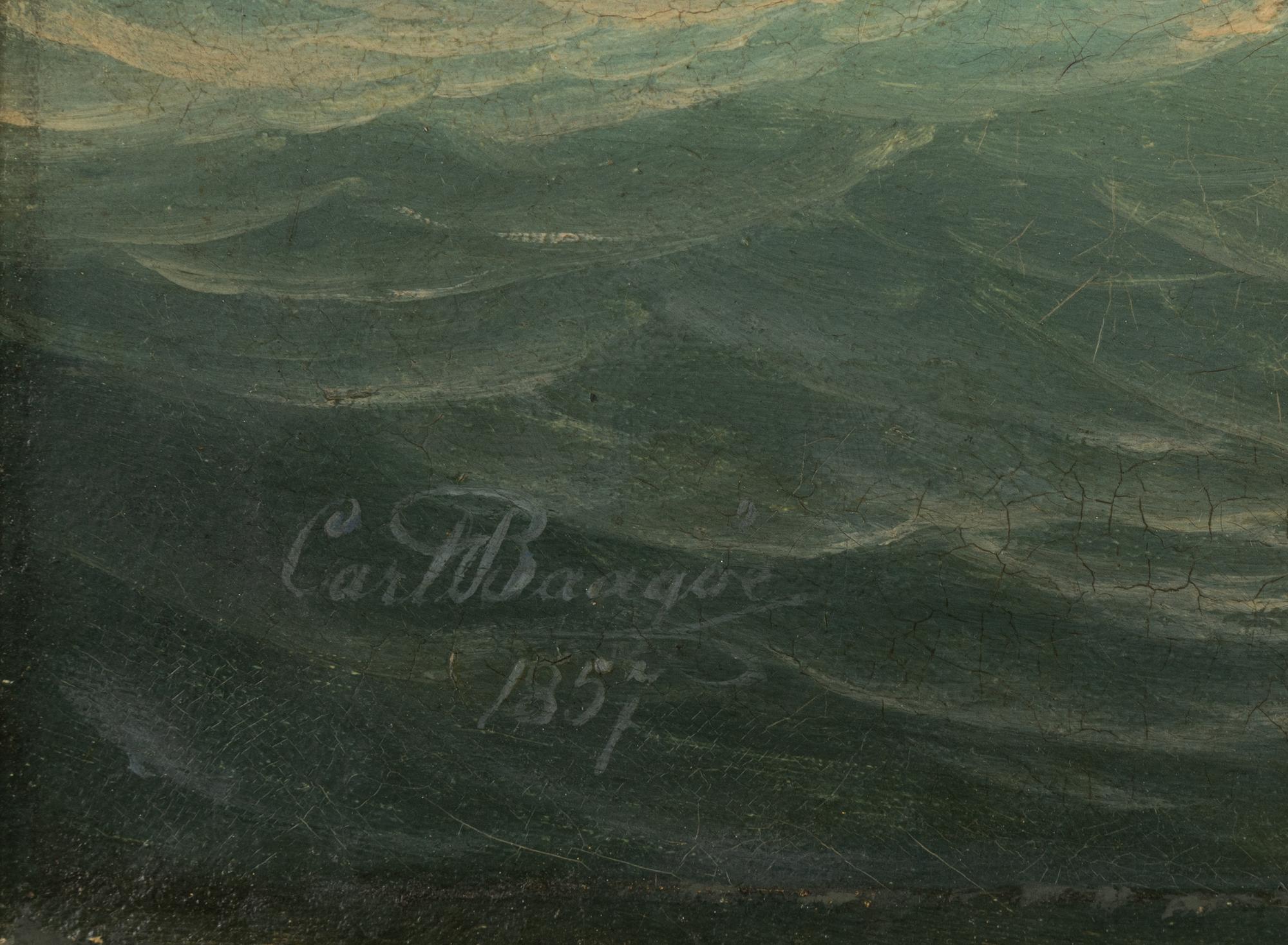 Carl-Emil Baagoe, oil on canvas, signed and dated 1857.