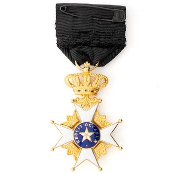 Order of the North Star, Sweden, Knight’s Badge, in case.