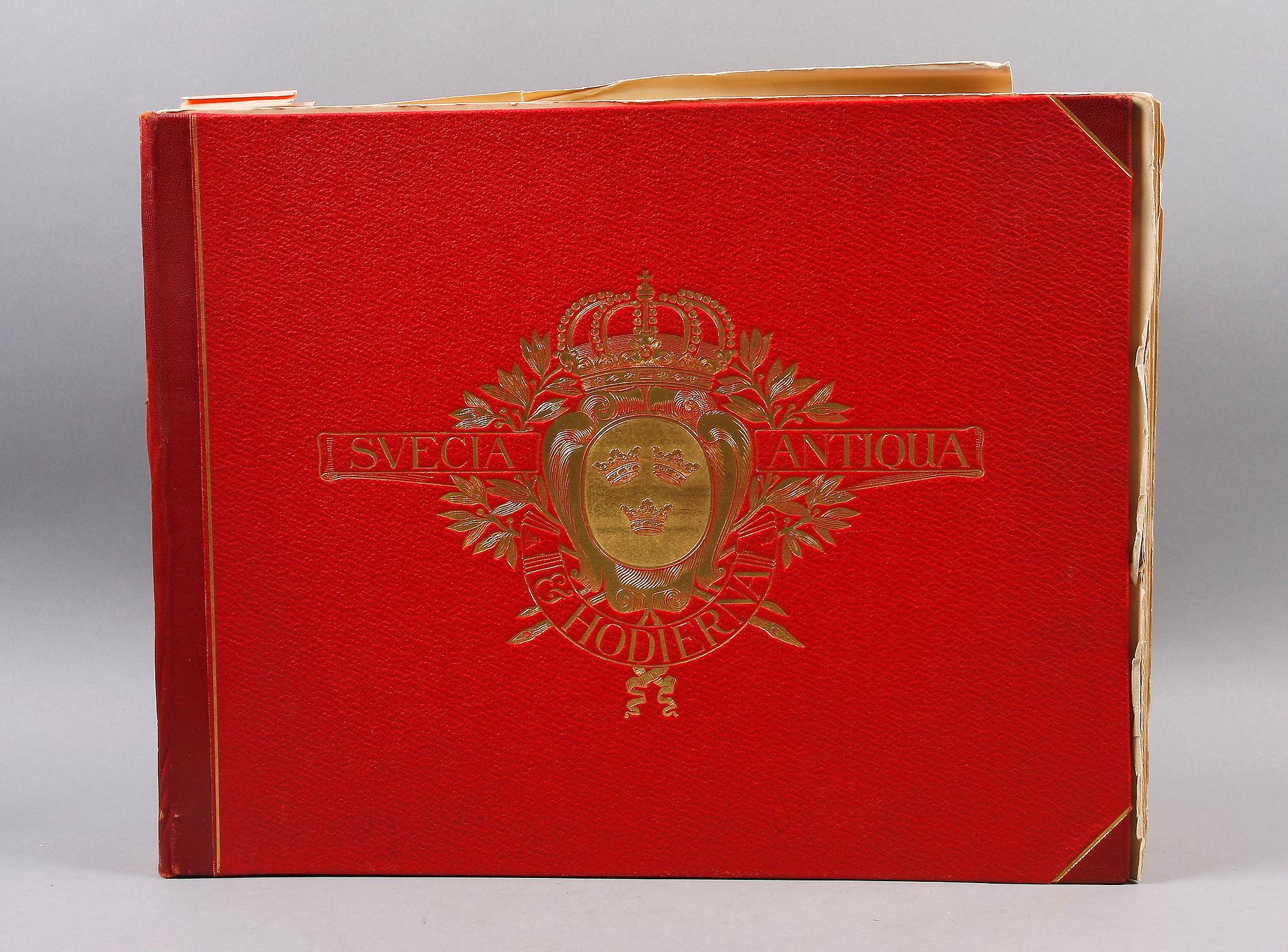 BOK. Svecia Antiqua et Hodierna. Kungl. Hofboktr: Idun Tryckeri Aktiebolag. Stockholm 1899.