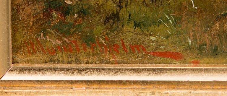 HJALMAR MUNSTERHJELM, FISKARE VID STRANDEN.