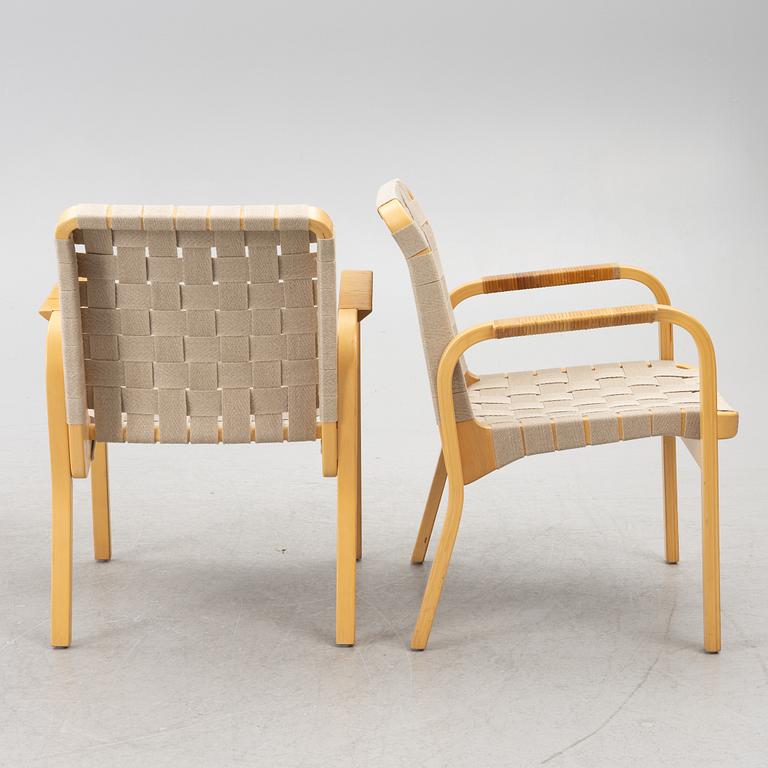 Alvar Aalto, Armchairs, 4 pcs, model 45, Artek, Finland.